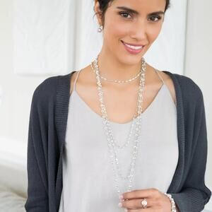 Aurora Boreale Crystal Chanelle Necklace. Touchstone Crystal by Swarovski. BNIB